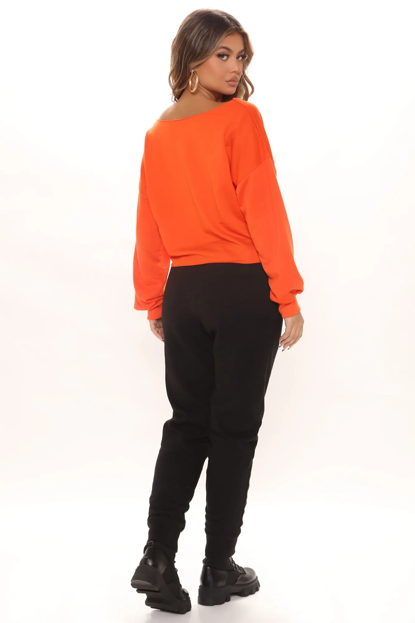 Aries Vibes Off Shoulder Top - Orange