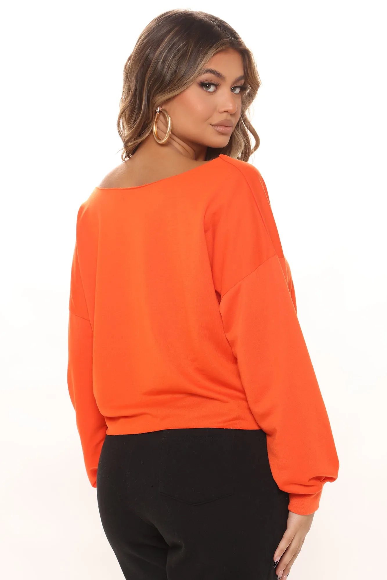 Aries Vibes Off Shoulder Top - Orange