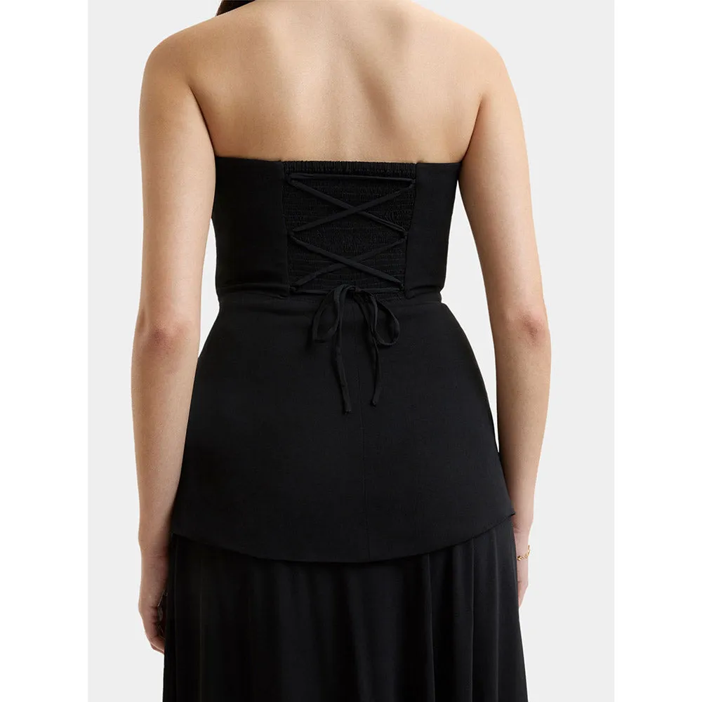 Bouji Demi Off Shoulder Top Black