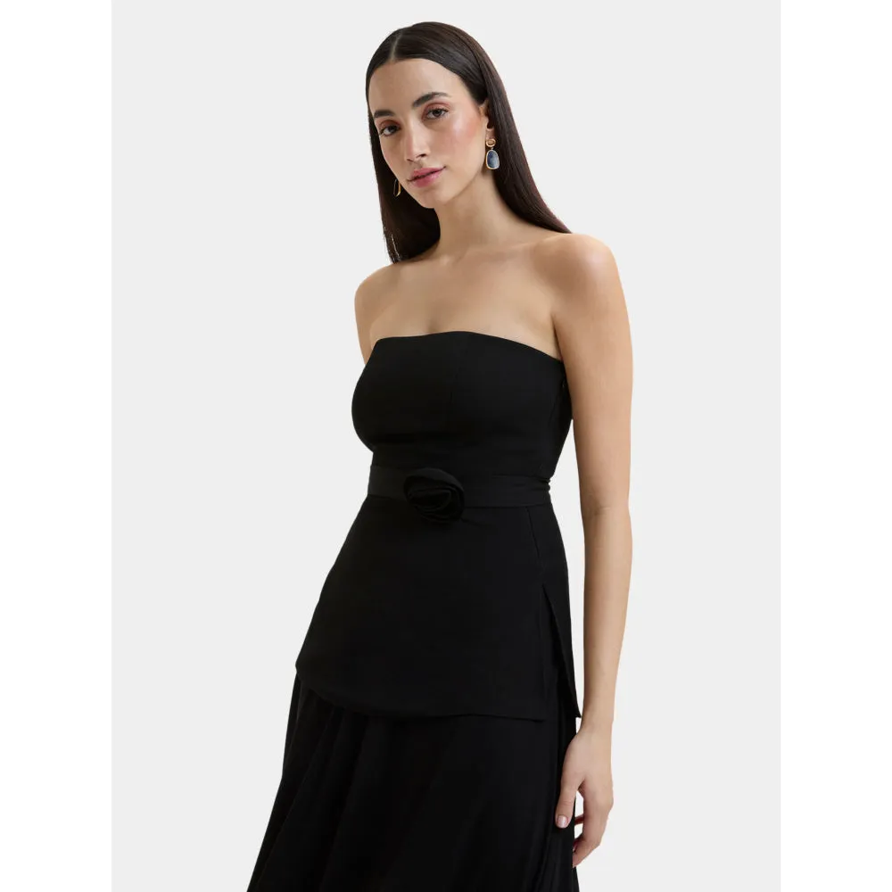 Bouji Demi Off Shoulder Top Black