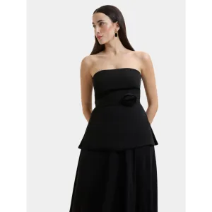 Bouji Demi Off Shoulder Top Black