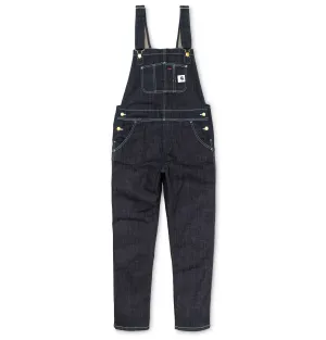 Carhartt WIP Women's W' Bib Overalls – Blue (Rinsed)