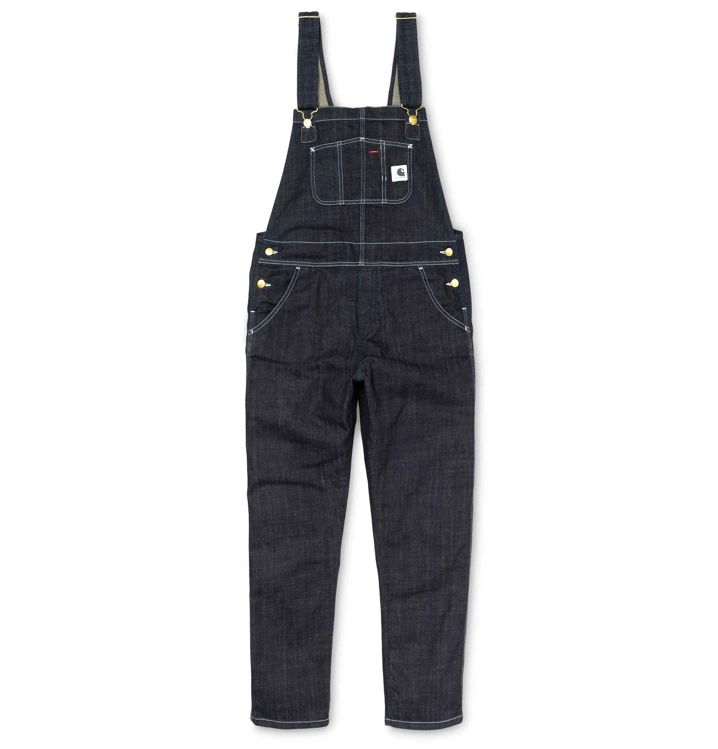 Carhartt WIP Women's W' Bib Overalls – Blue (Rinsed)