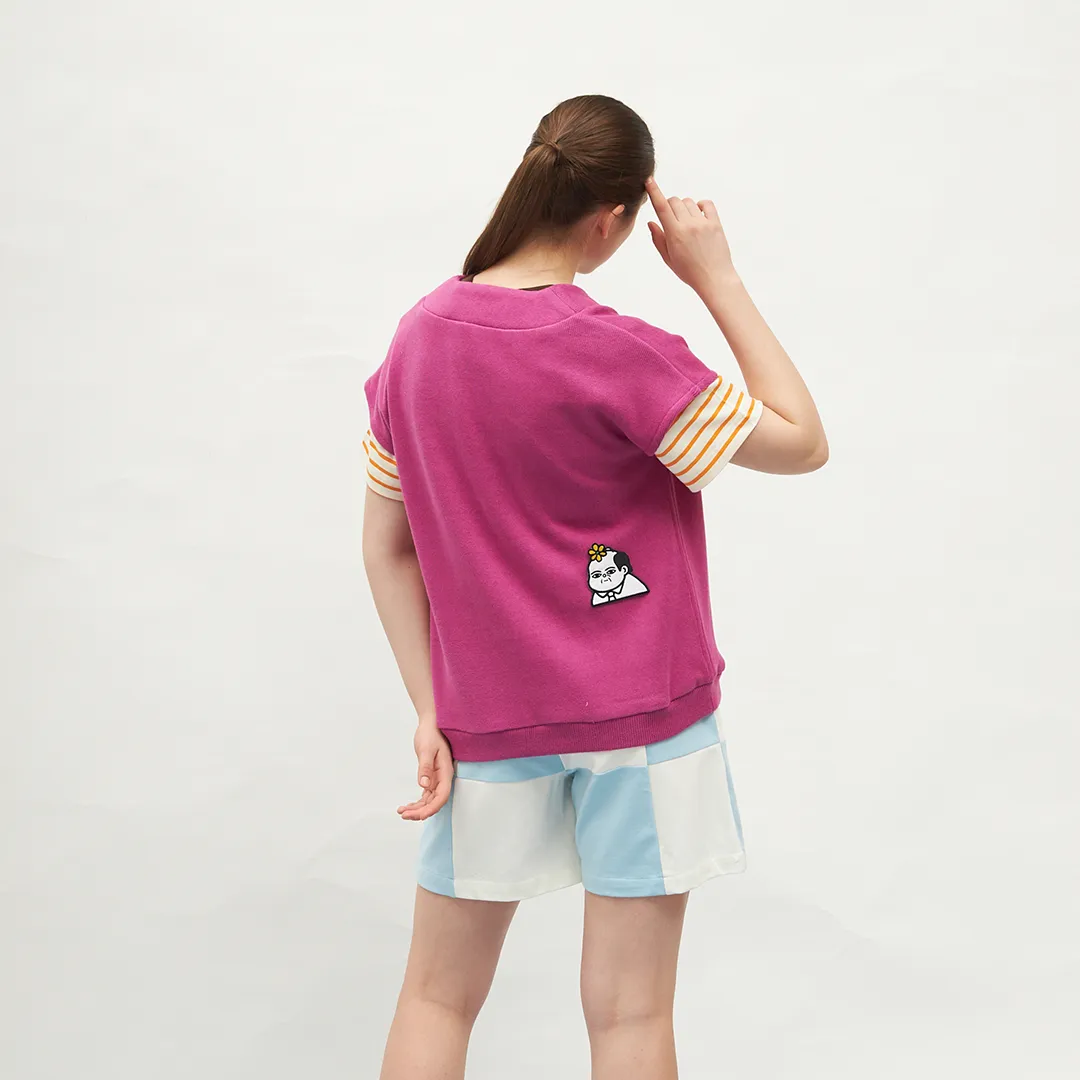 Comforting Faces Vest Pink