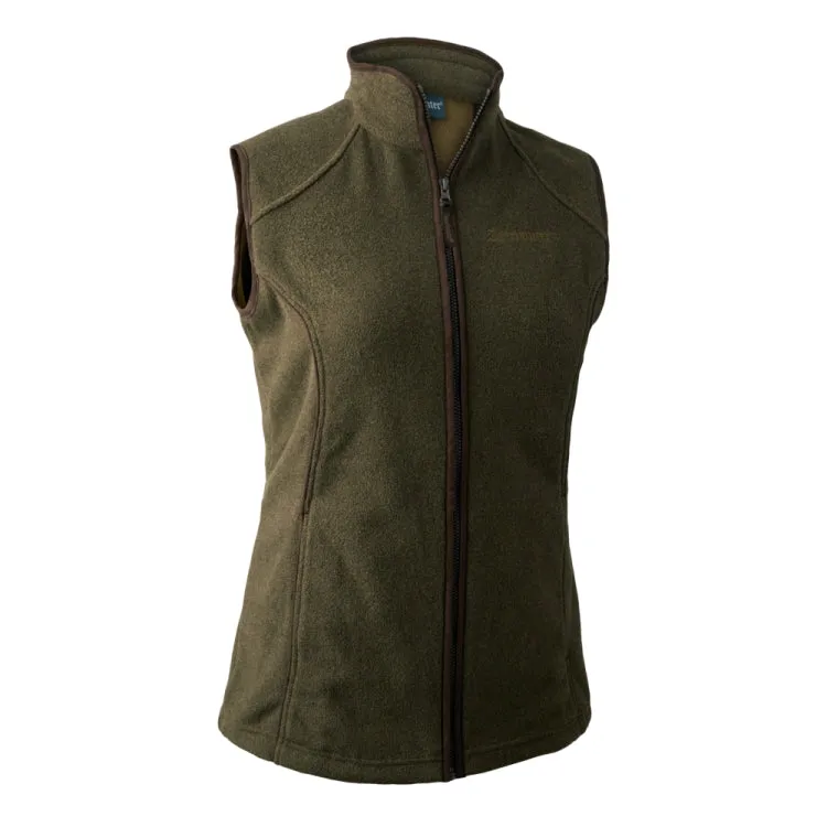 Deerhunter Ladies Josephine Fleece Waistcoat - Graphite Green Melange