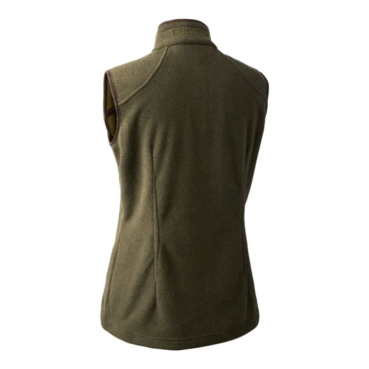 Deerhunter Ladies Josephine Fleece Waistcoat - Graphite Green Melange
