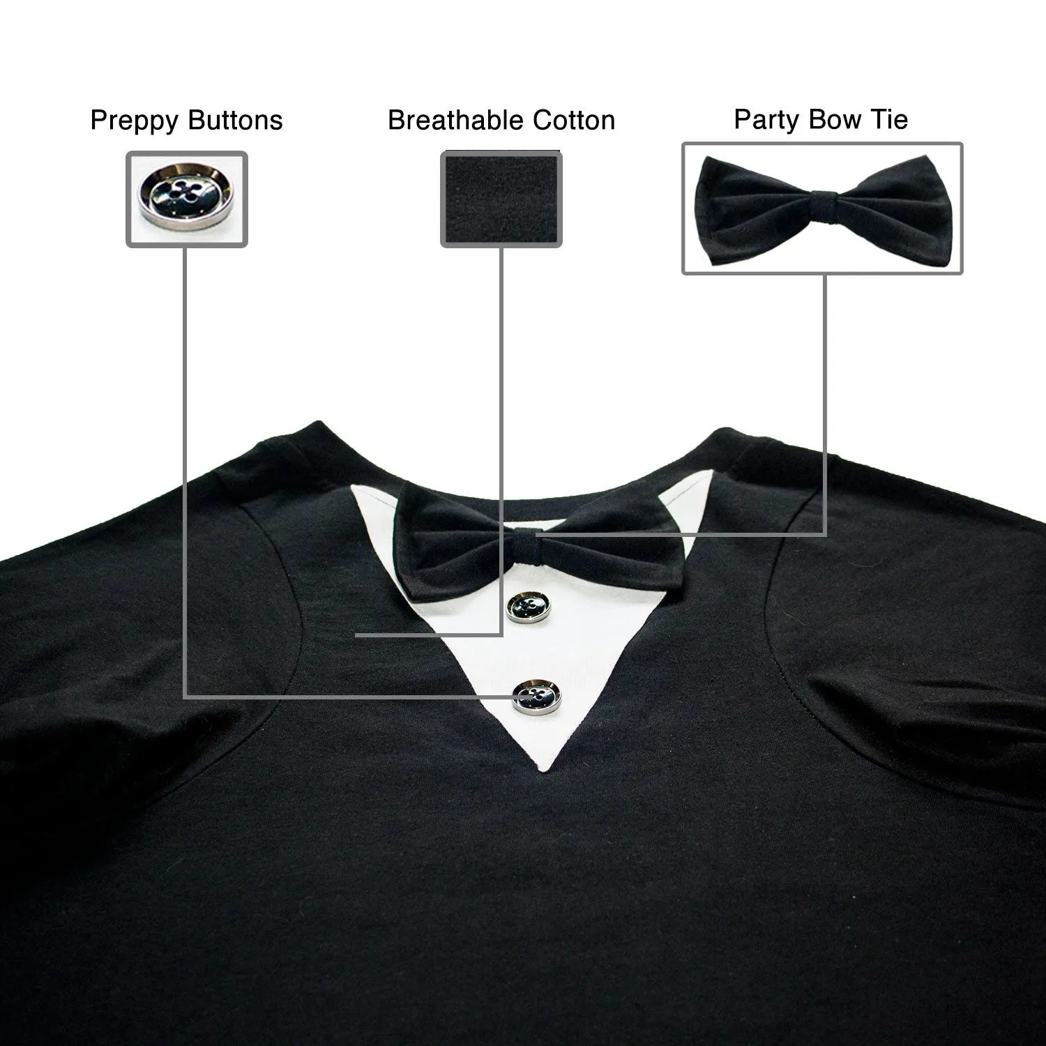 Easy Breezy Pet Tuxedo by Ruse