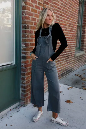 Elliot Knotted Overalls - Ash
