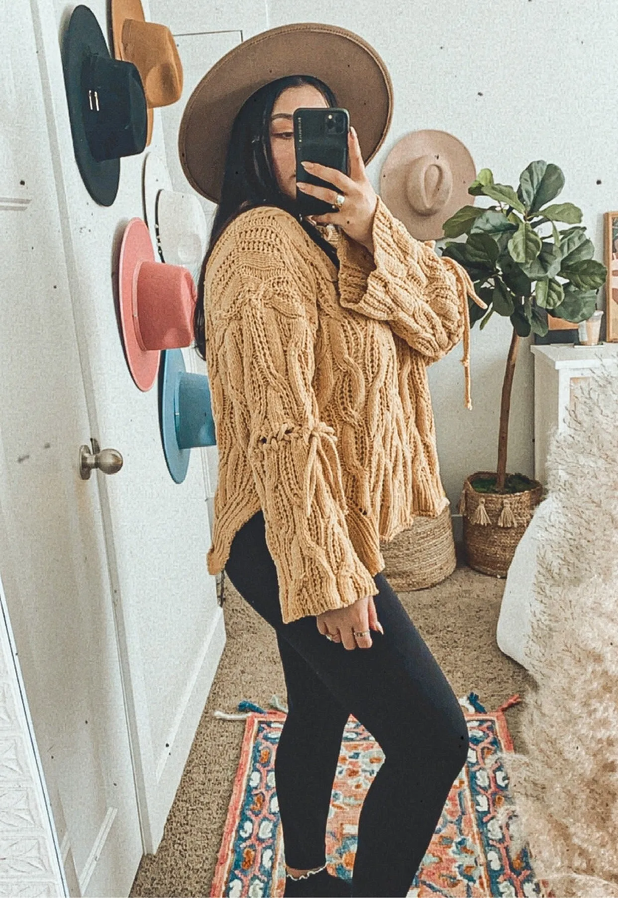 happy hippie knit sweater