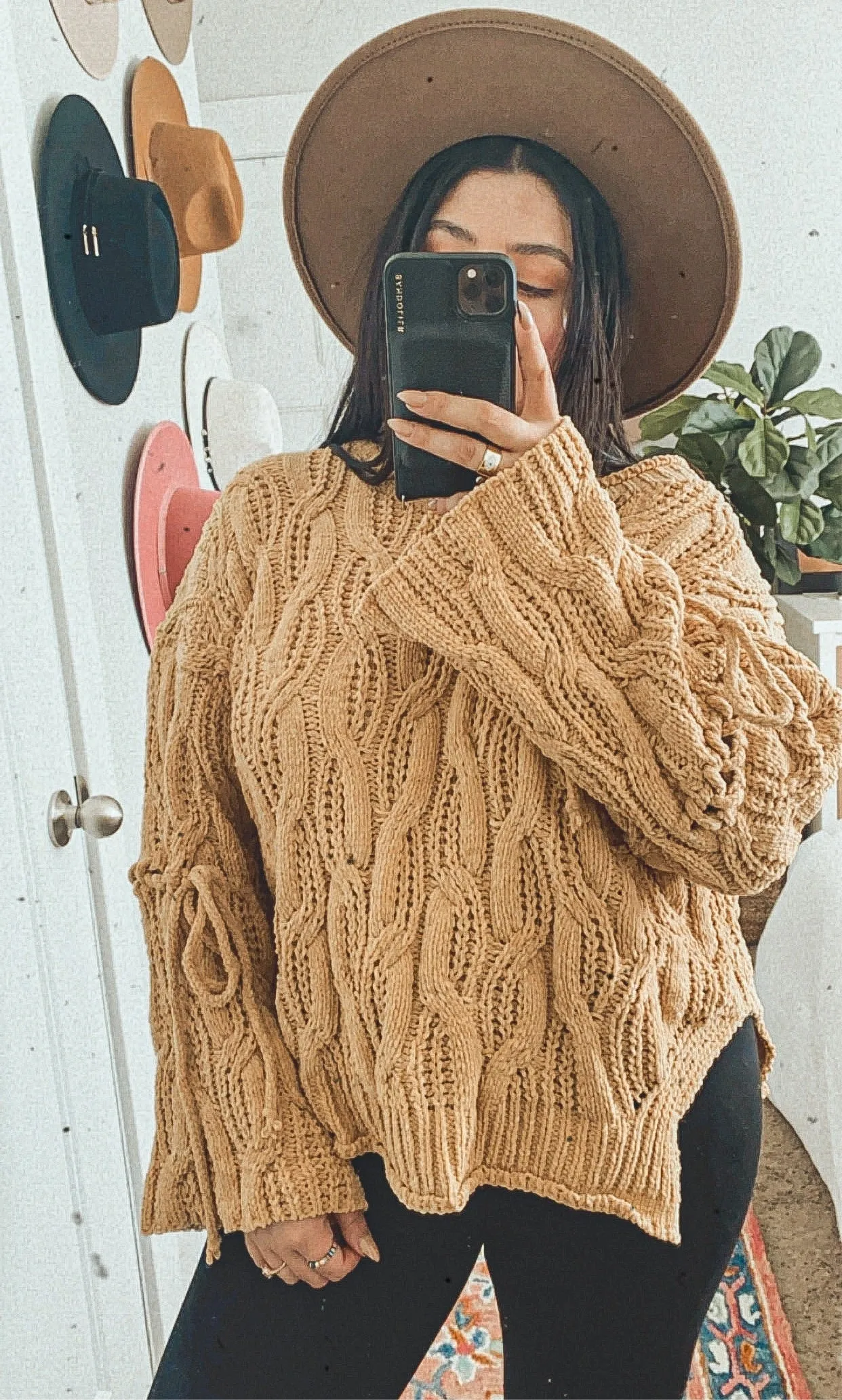 happy hippie knit sweater