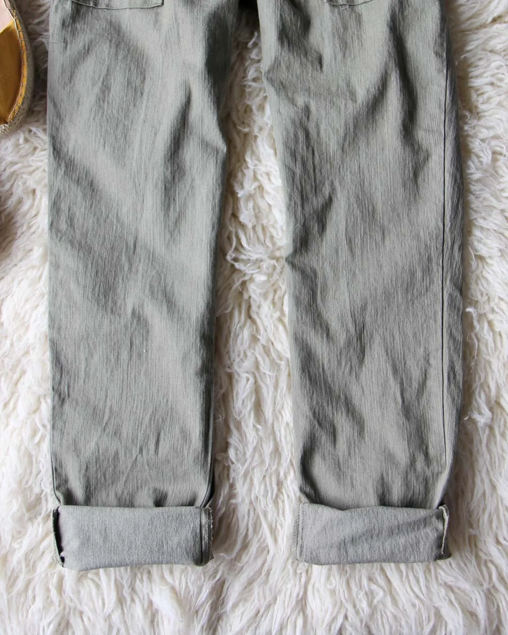 Heirloom Overalls in Olive