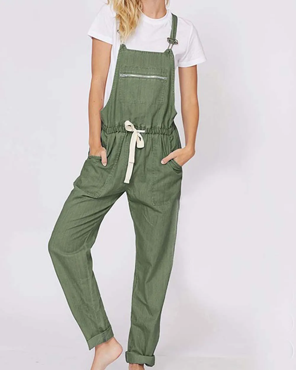Heirloom Overalls in Olive