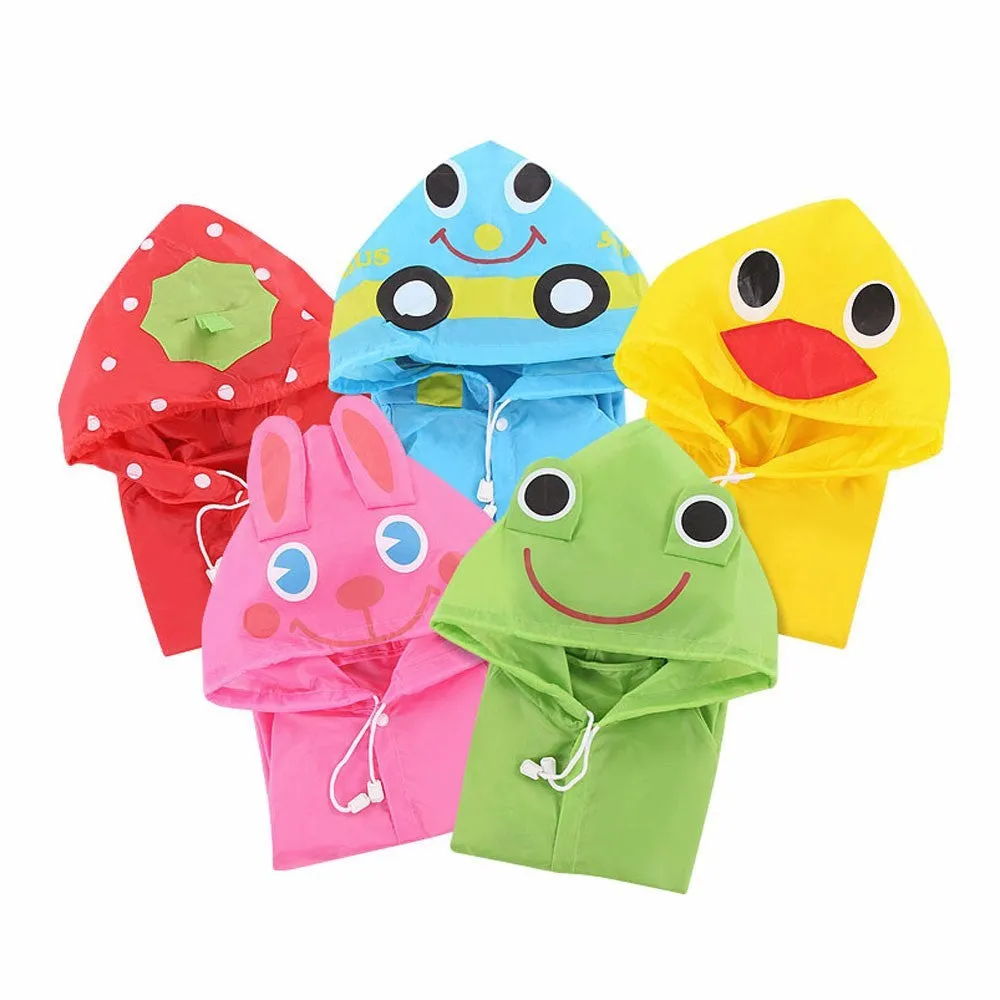 Kids Rain Coat Hooded Waterproof - Free Shipping to N.A.