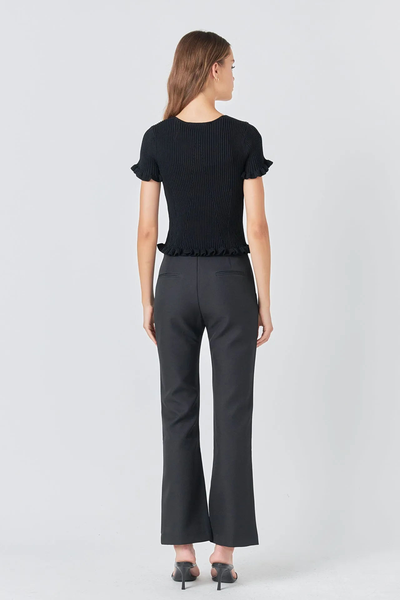 Lettuce Edge Knit Top