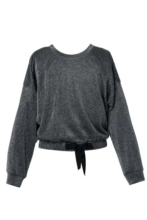 Little Girl's Metallic Shimmer Sweatshirt