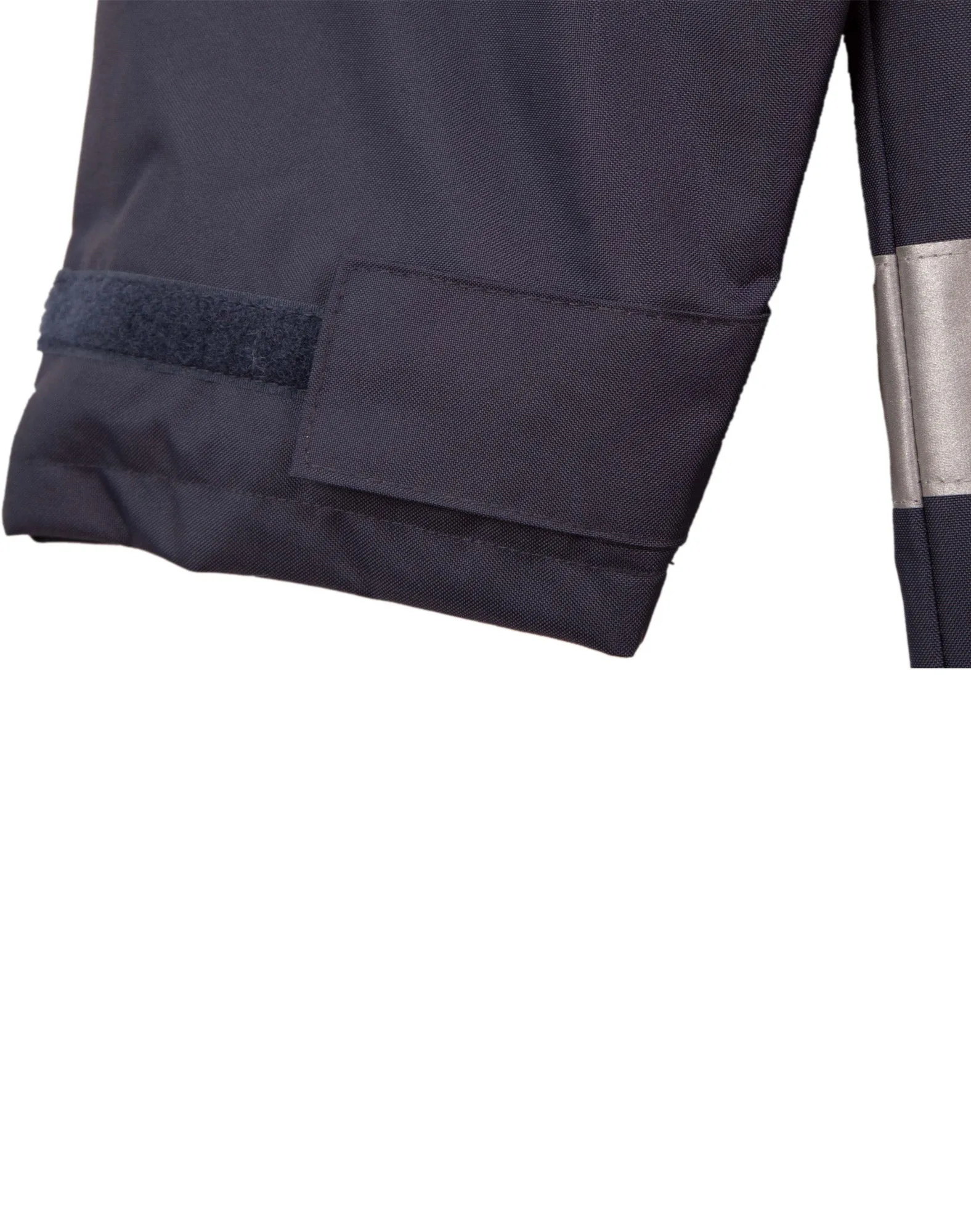 Mens Hi-Vis Long Line Safety Jacket With Polar Fleece Lining and 3M Reflective Tapes SW50