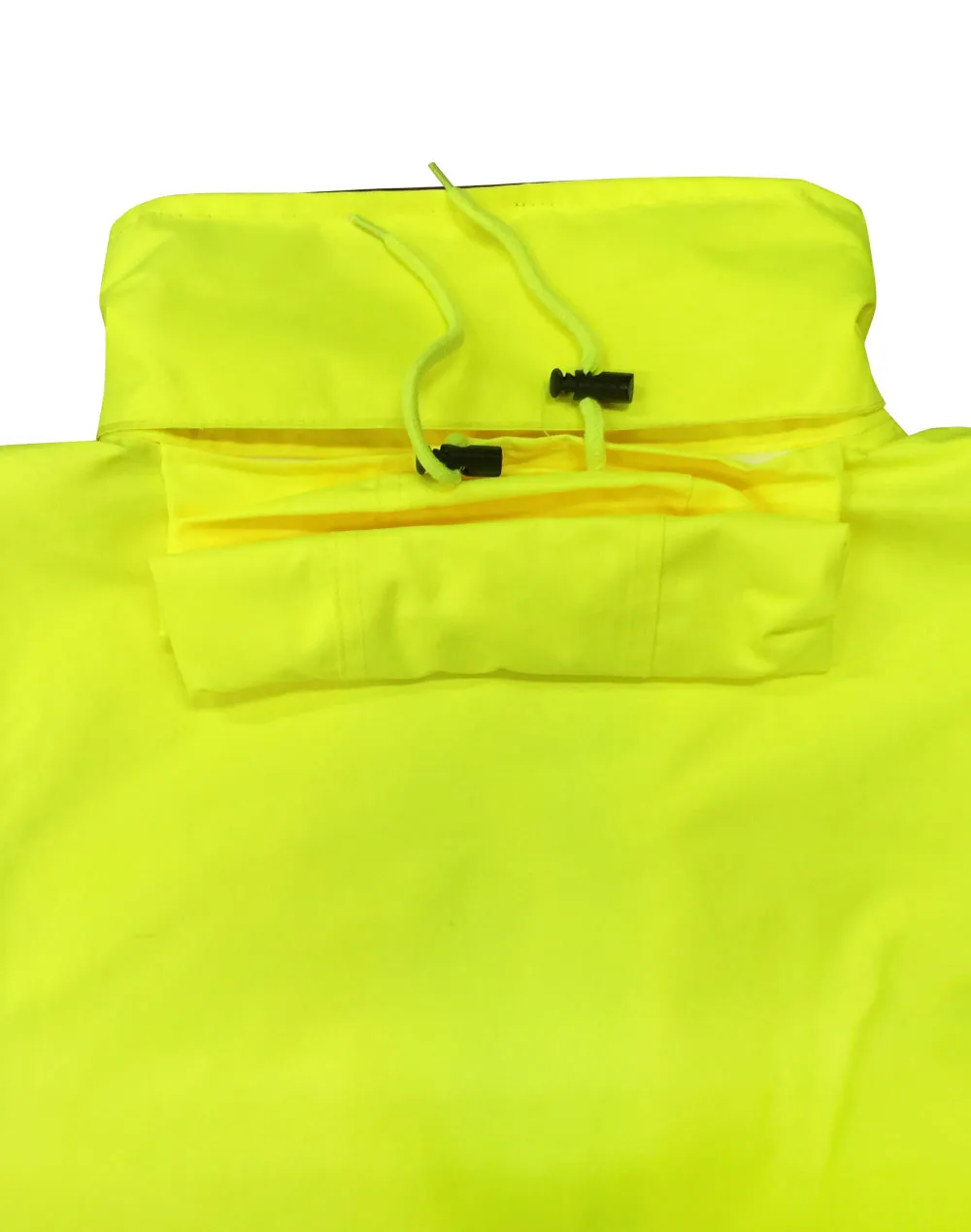 Mens Hi-Vis Long Line Safety Jacket With Polar Fleece Lining and 3M Reflective Tapes SW50