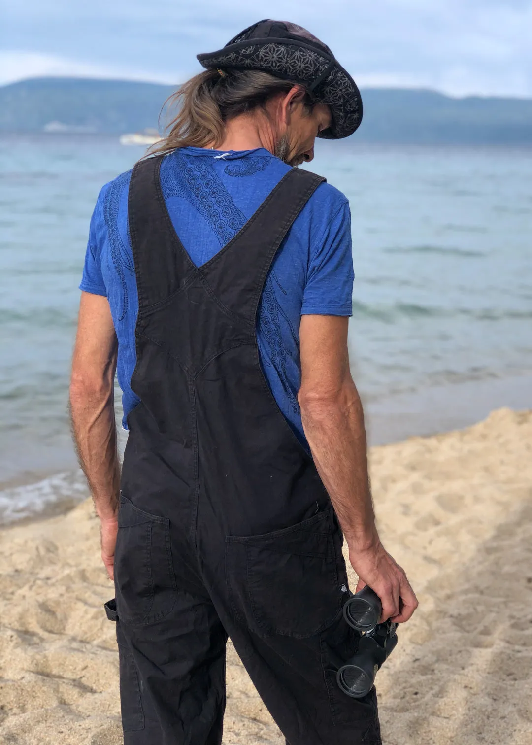 Men's OverAlls - Black Stretch Canvas
