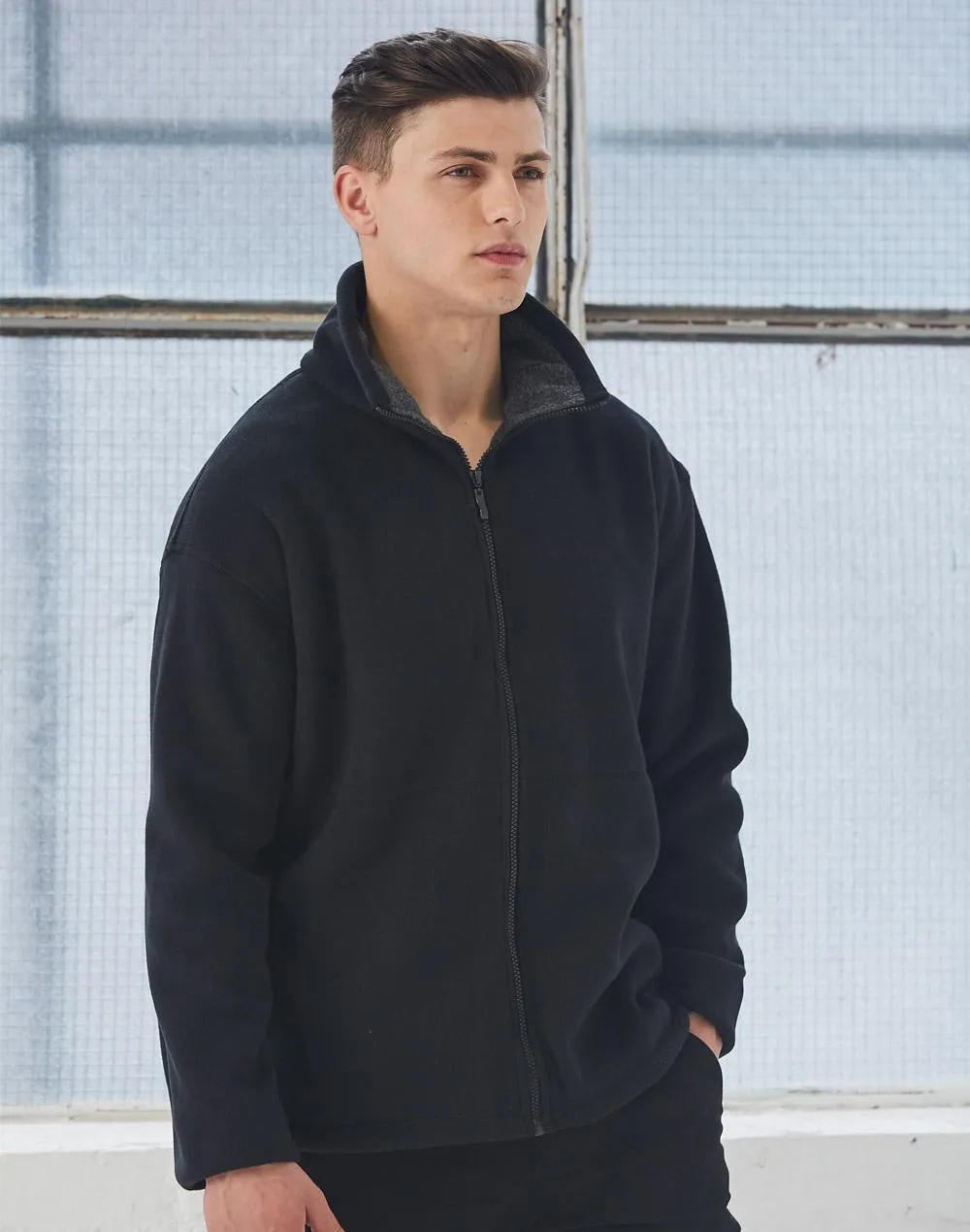 Mens Shepherd Polar Fleece Contrast Jacket PF15