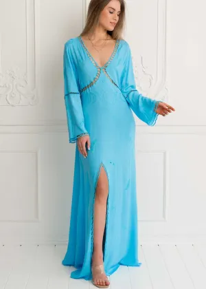 Mykonos Maxi Embroidered Dress