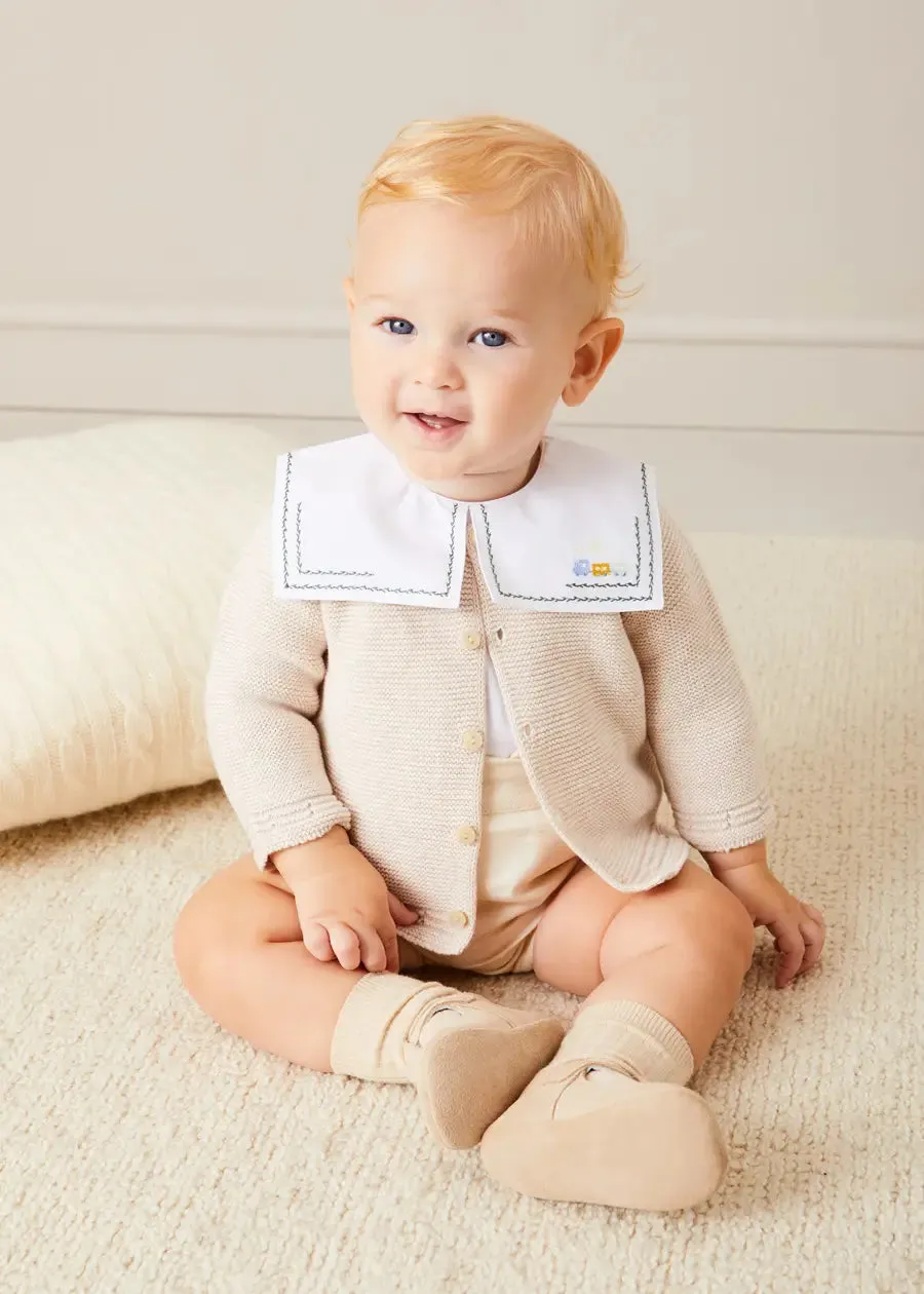 Plain Bloomers With Braces in White (6mths-2yrs)
