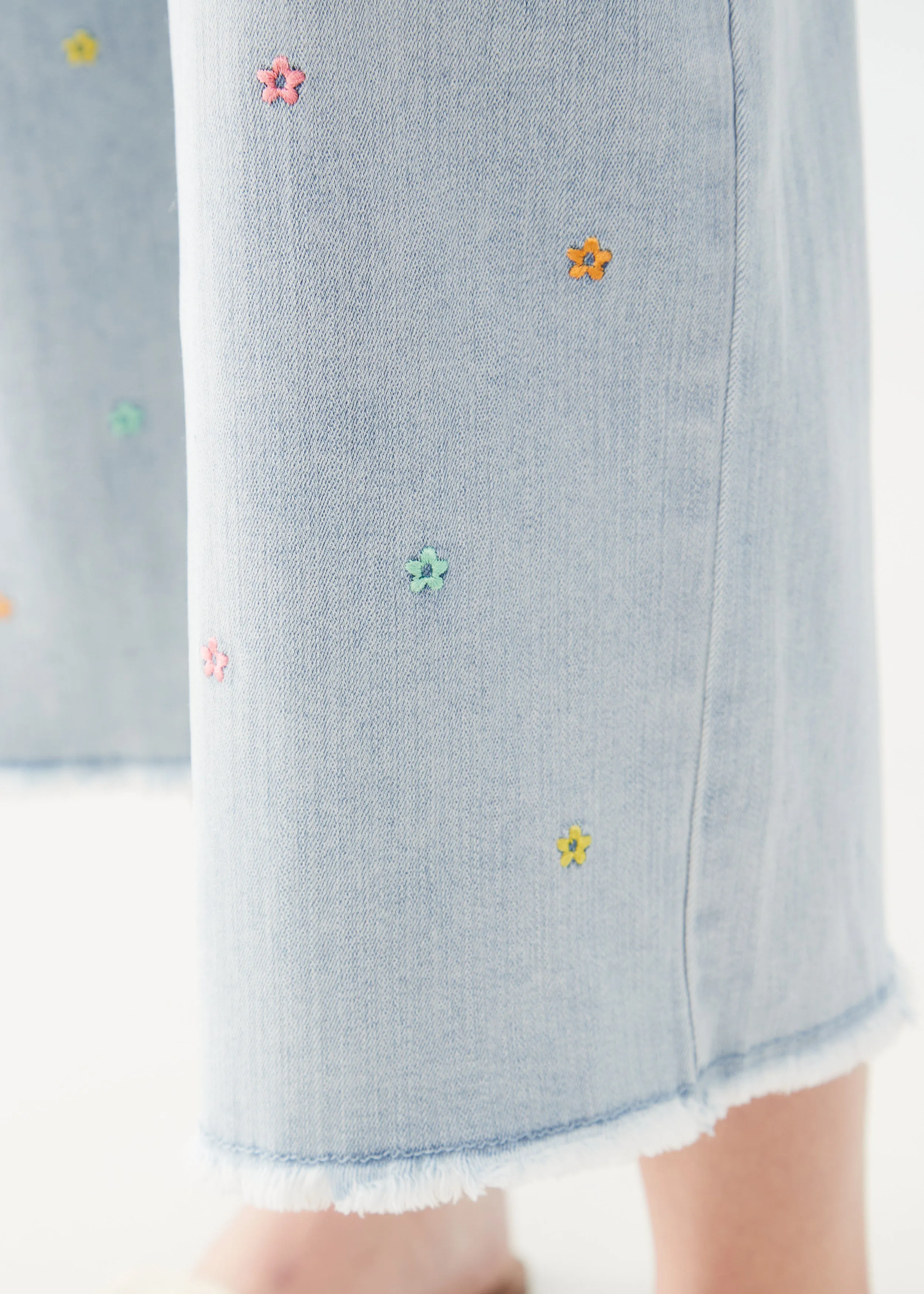Pull-On Wide Crop Pants