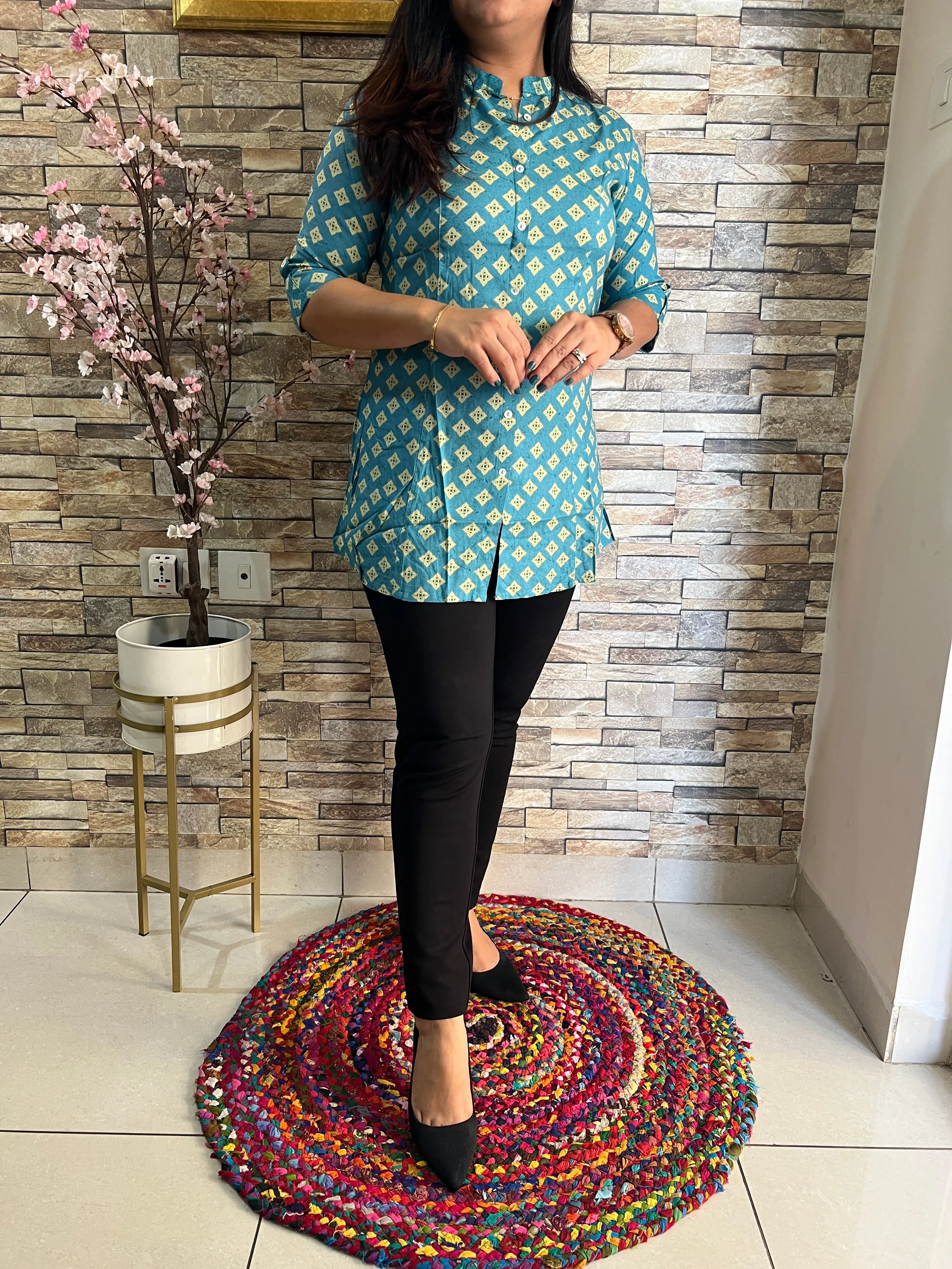 Rayon Casual Short Top