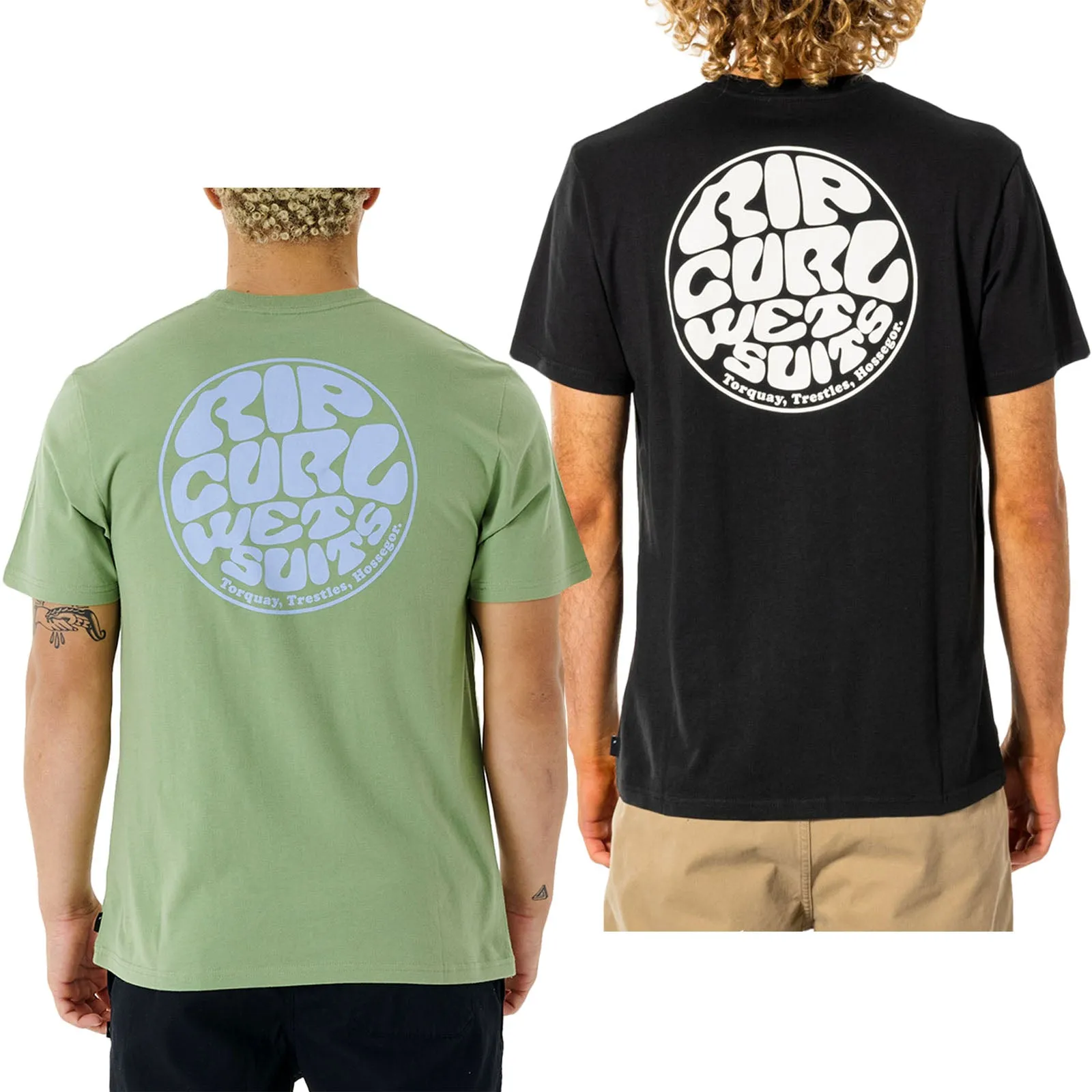 Rip Curl Mens Wetsuit Icon Crew Neck Cotton T-Shirt