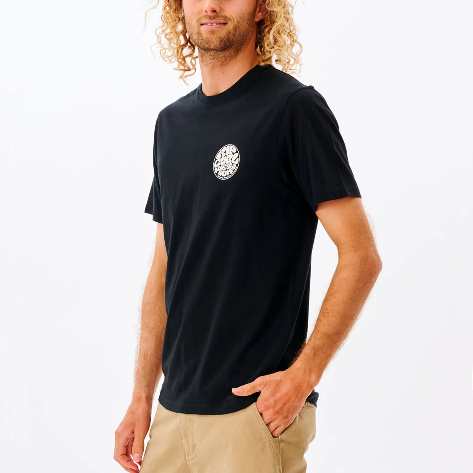 Rip Curl Mens Wetsuit Icon Crew Neck Cotton T-Shirt