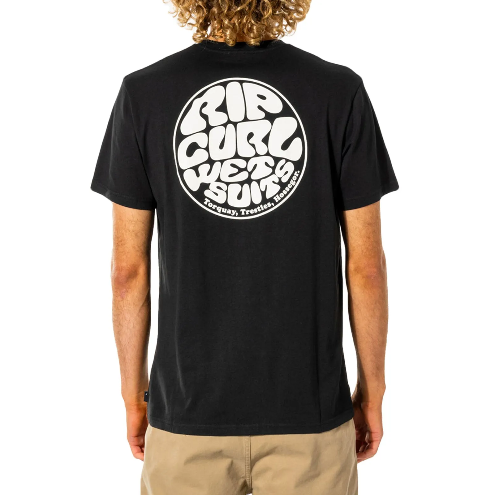 Rip Curl Mens Wetsuit Icon Crew Neck Cotton T-Shirt