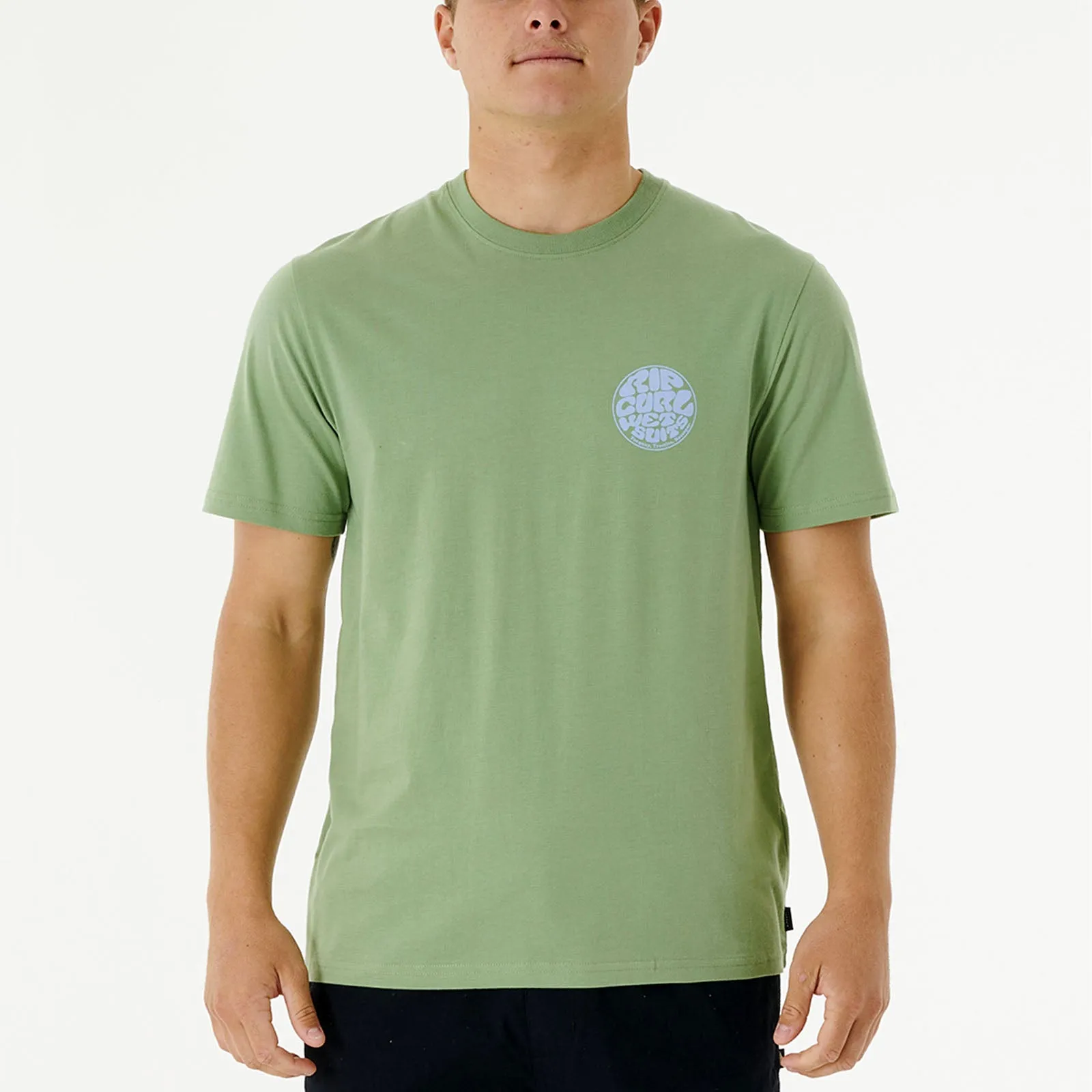 Rip Curl Mens Wetsuit Icon Crew Neck Cotton T-Shirt