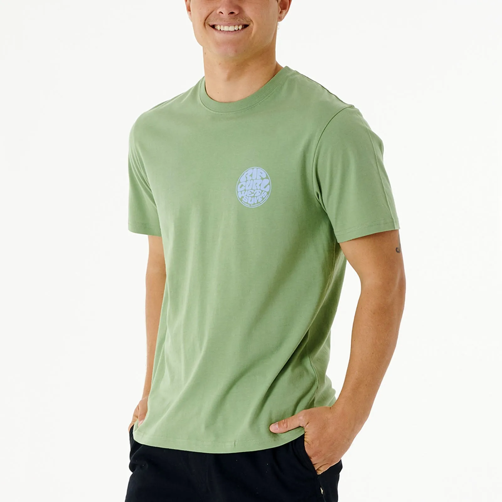 Rip Curl Mens Wetsuit Icon Crew Neck Cotton T-Shirt