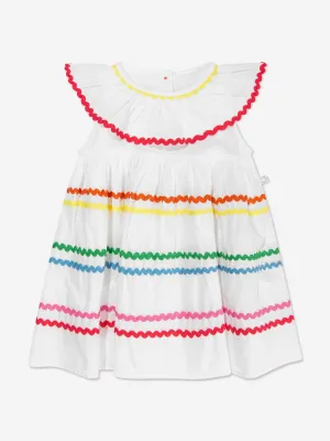 Stella McCartney Baby Girls Ric Rac Ribbon Dress in Ivory