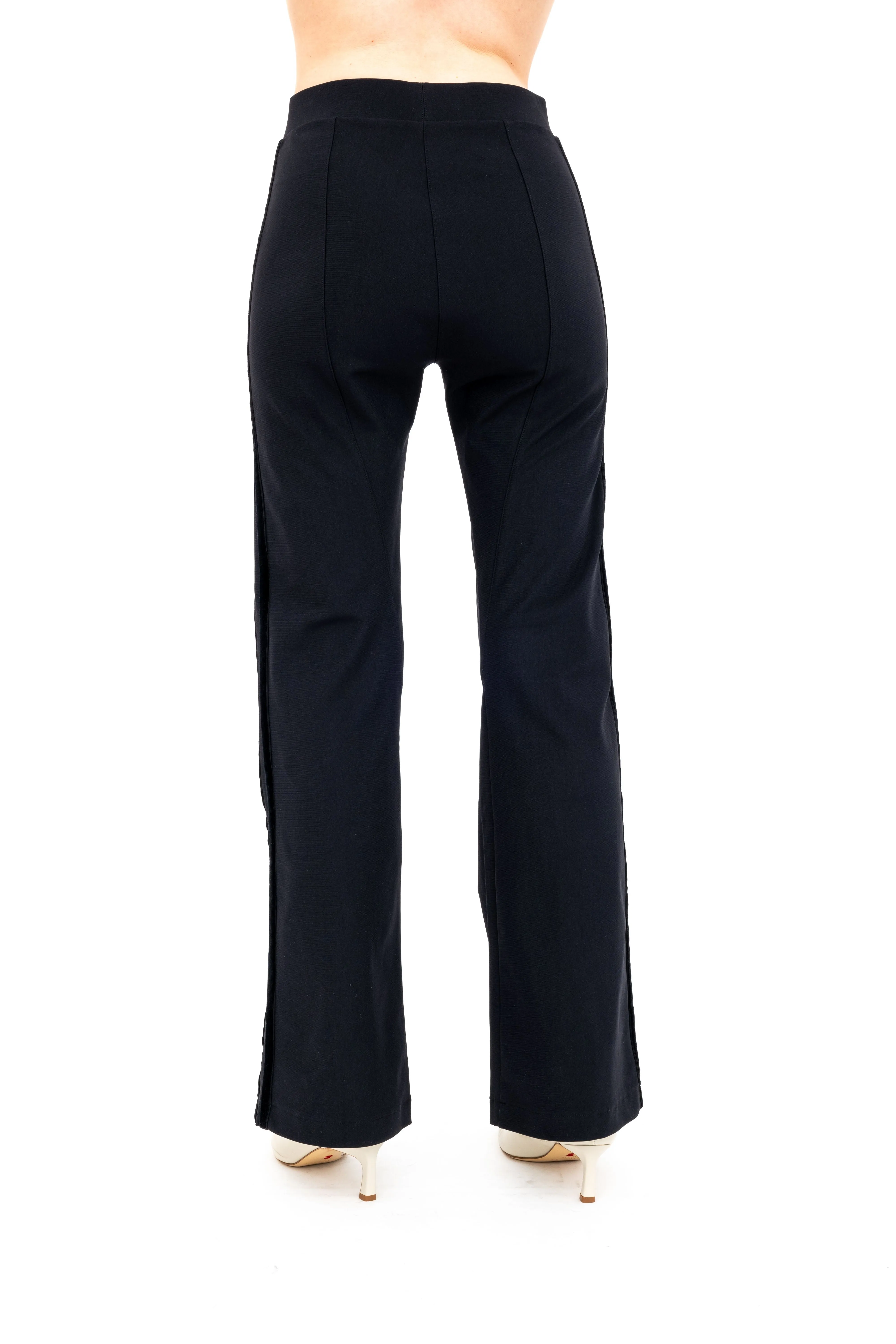 Tech Stretch Flare Pants with Side Velvet Stripes - ARDEN H24
