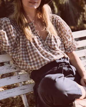 The Hazel Top, Meadow Plaid