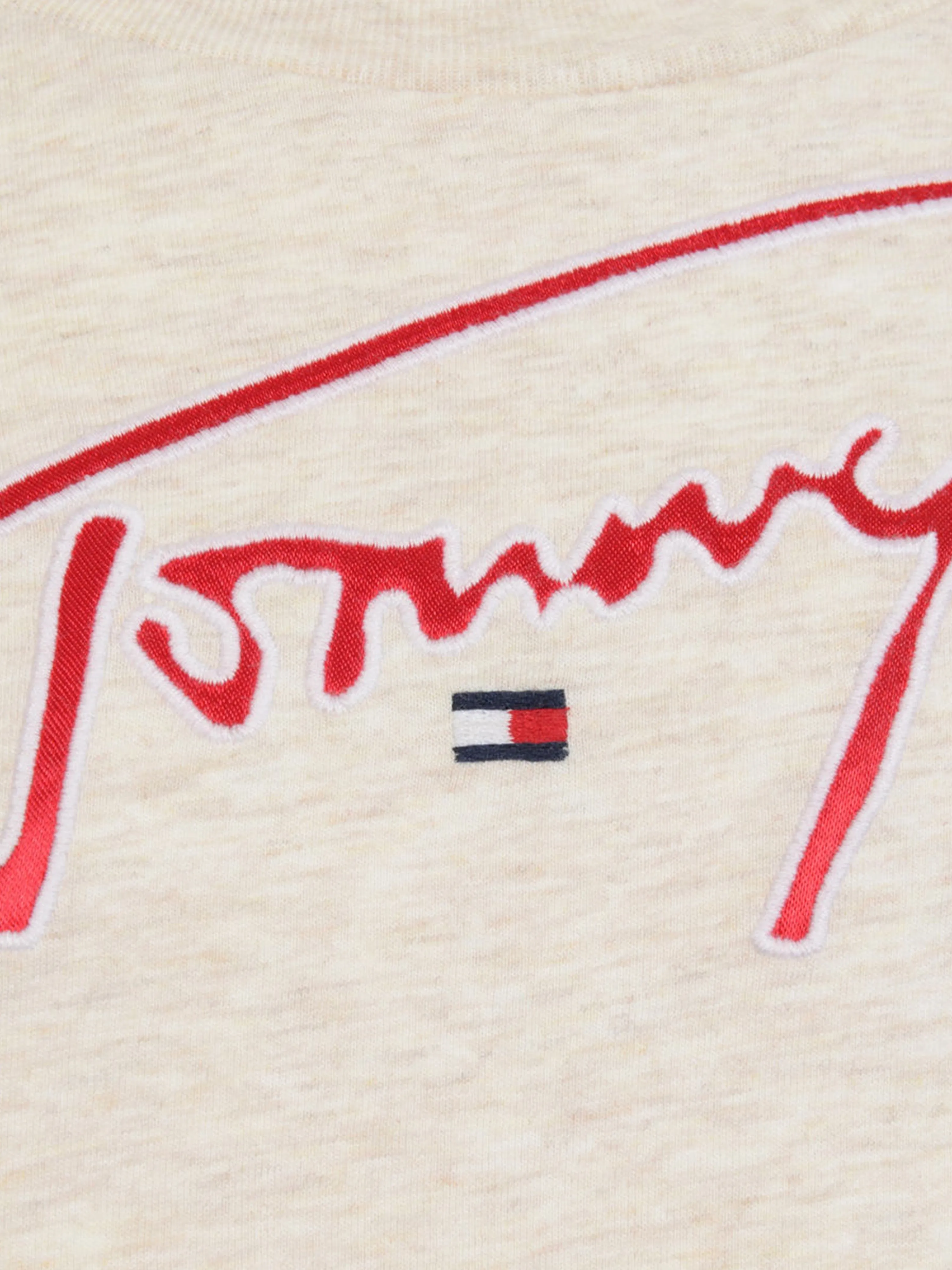 Tommy Hilfiger Boys Ivory Signature Logo Top