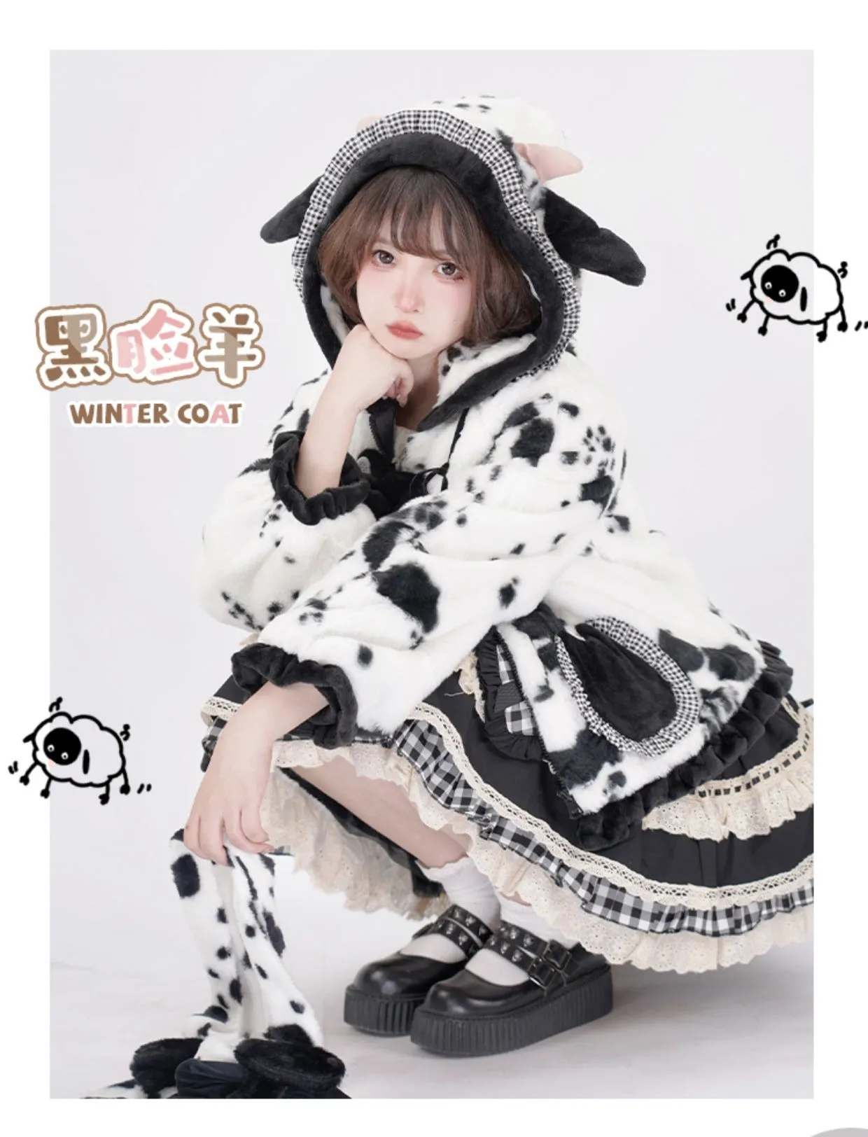 Winter Coats♥Ready to Ship♥Black Sheep♥Sweet Lolita