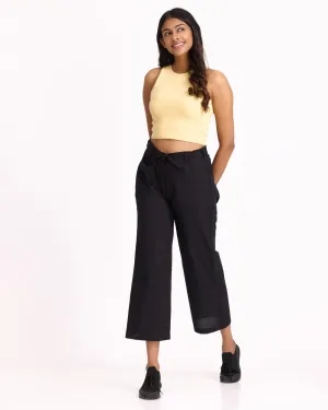 Women Flare Pants - Black