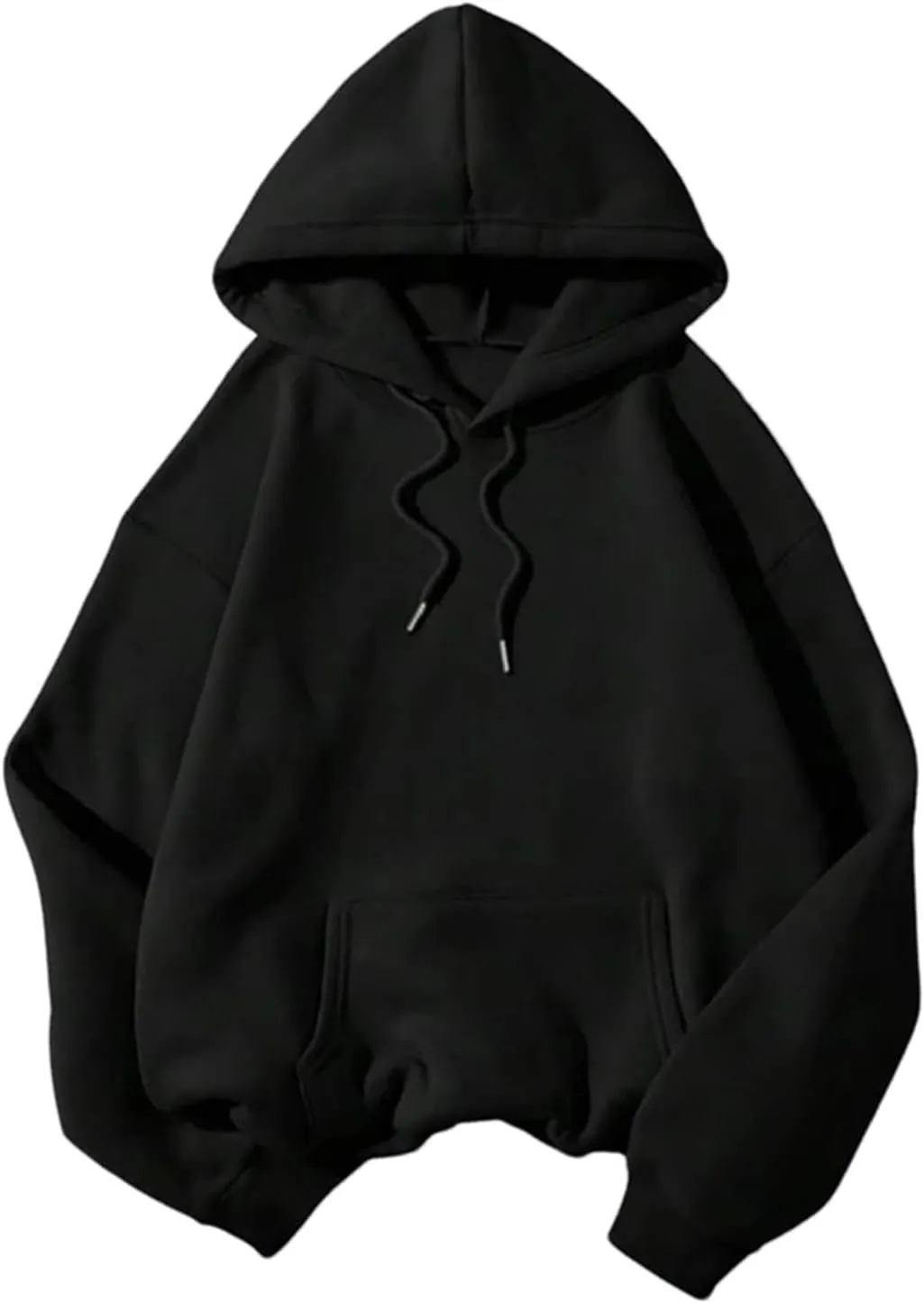 Women's Solid Color Hoodie Sweatshirt Casual Loose Oversized Pullover Hoodie With Pockets