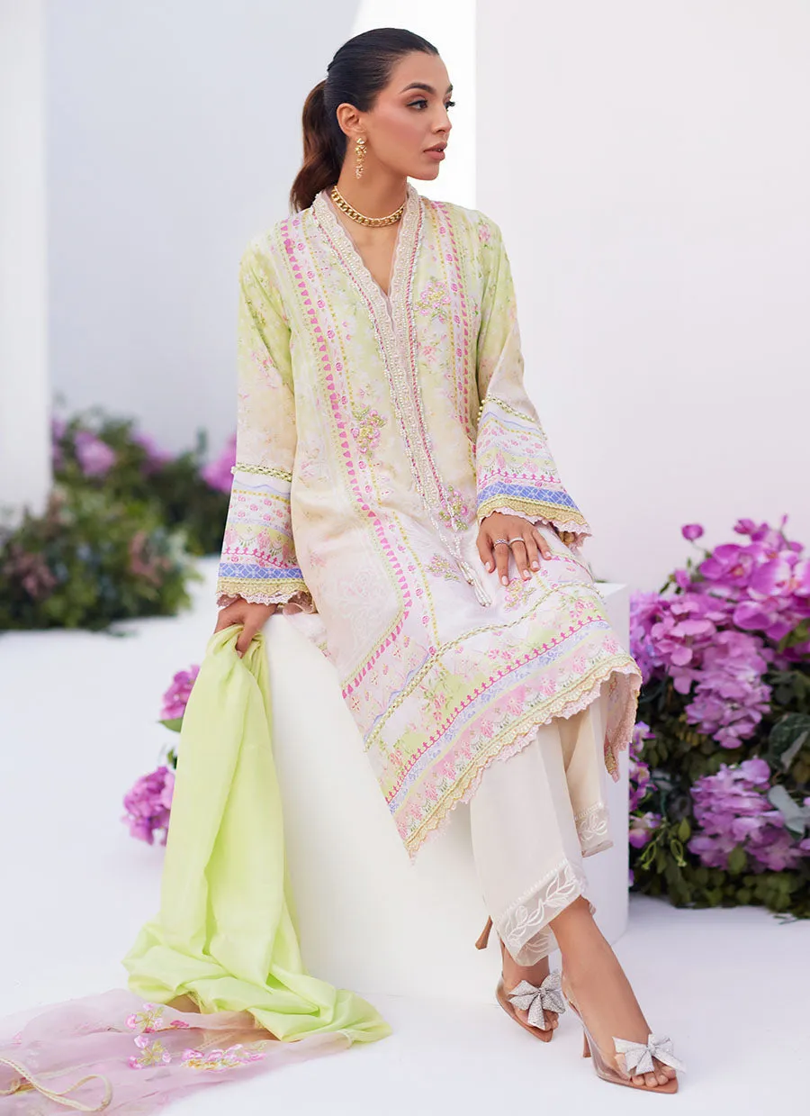 Zaza Prints '24 - Pear Ombrã££ˆ Shirt And Dupatta